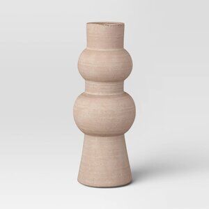 Threshold Large Ceramic Modern Malin Vase Earthenware Finish 15" Target 2022 NWT